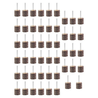 1" x 1" x 1/4" Aluminum Oxide Shank Mounted Flap Wheels 80 Grit - 50 Pack