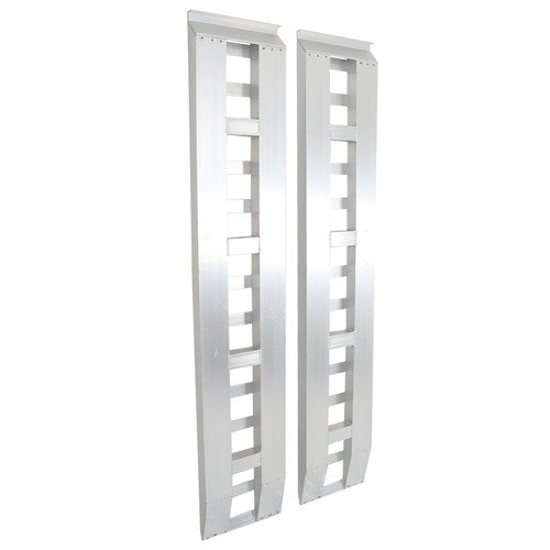2Pcs Aluminum 80"×15" Ramps 6000 LBS Hook End Knife For Truck Car Auto Trailer