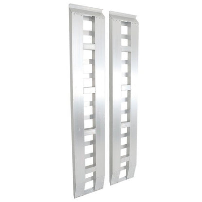 2Pcs Aluminum 80"×15" Ramps 6000 LBS Hook End Knife For Truck Car Auto Trailer