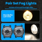 Front Clear Lens Fog Lights Bumper Lamp for 2015-2018 for Jeep Renegade