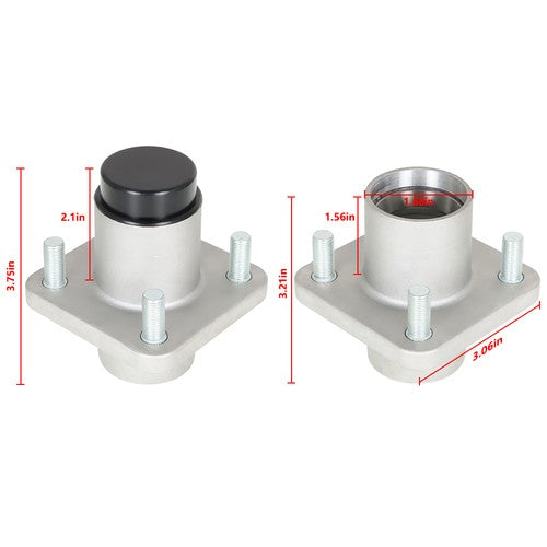 For EZGO TXT / Medalist G/E 1976-2001.5 Front Hub Assembly Wheel Hubs Golf Cart