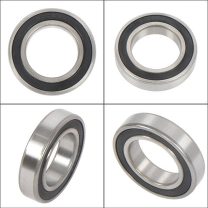 10Pcs 6008-2RS Bearings 40×68×15mm Double Rubber Seals Deep Groove Ball Bearing