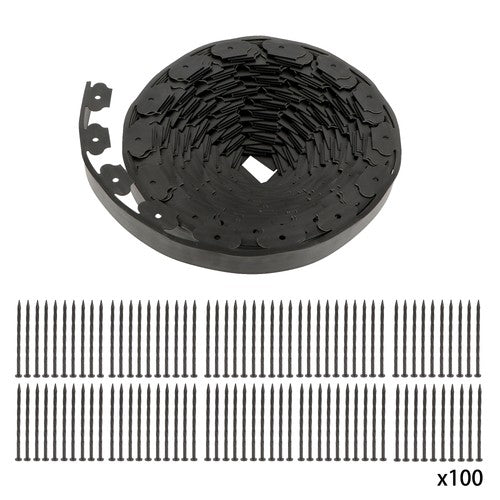 2 Inch For Lawn Tall Garden Edging 80ft Landscape Edging with 100 Spikes New