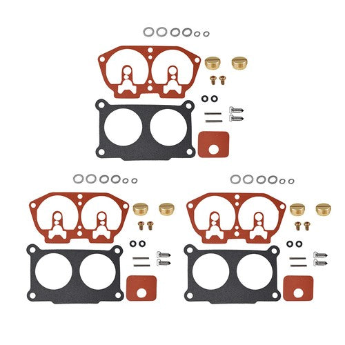 3 Pcs Carburetor Carb Rebuild Kit Fits For Yamaha Outboard V4 115HP 130HP NEW