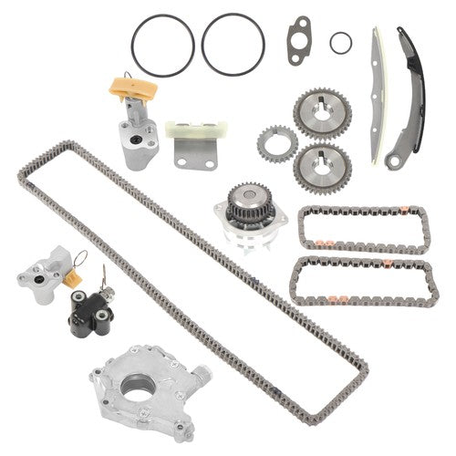 Timing Chain Kit w/ Water+Oil Pump polished Fit For Nissan Quest Maxima Altima