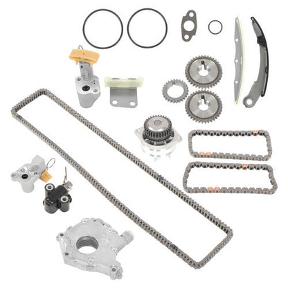 Timing Chain Kit w/ Water+Oil Pump polished Fit For Nissan Quest Maxima Altima