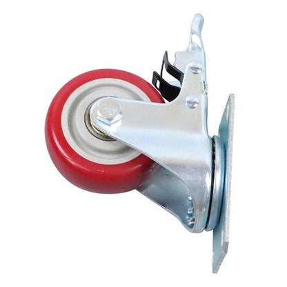 3 Inch Industrial Heavy Duty Swivel Caster Wheels with Brake Set of 4 Safety
