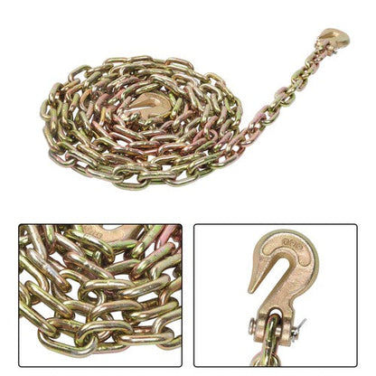 W/Clevis Hooks Transportation Bundle Chain Steel Gold 4900lbs G80 5/16in×12ft