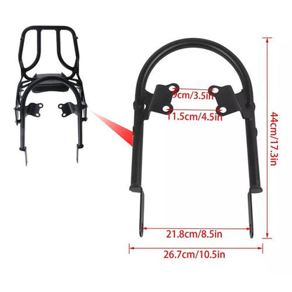 For Bonneville T100 T120/Black 2016-2024 Backrest Sissy Bar w/ Luggage Rack USA