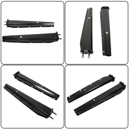 2.5" Bolt Spacing 30" Mud Flap Hanger Set Spring Loaded Straight For Semi Trucks