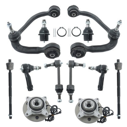 For Ford F-150 2004-2005 Front Control Arm Ball Joint Tie Rod End Sway Bar 12Pc