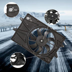 20815894 Condenser Plastic Cooling Radiator Fan Fit For 2010-17 GMC Terrain 2.4L