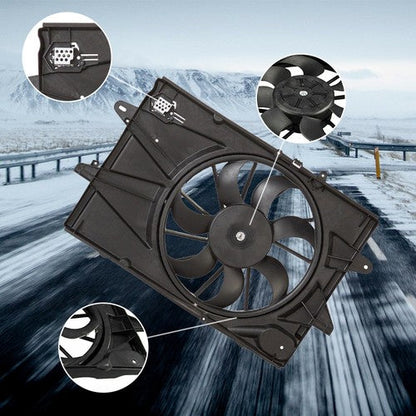20815894 Condenser Plastic Cooling Radiator Fan Fit For 2010-17 GMC Terrain 2.4L