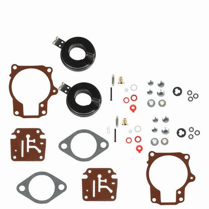 US 2Pcs Carburetor Carb Rebuild Kit w Float Fit For Johnson Evinrude 50 55 60 HP