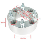 Wheel Spacers 4x110 2" 74mm M10x1.25 For Suzuki  Honda 1993-2016 Silver X2