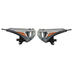 For Nissan Versa S SV 20-21 OE Pair LH+RH Headlight Assembly Set Chrome Housing