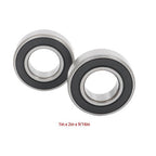 10Pcs 1641-2RS Deep Groove Ball Bearings 1In Inner Dia 2In OD 9/16In Bore Sealed
