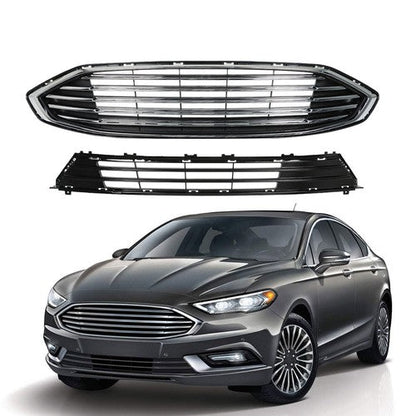 Suitable For Ford Fusion 2017-2018 Replacement Front Bumper Grille 2-Piece Set