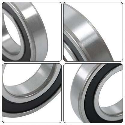 (4 Pack) 6209-2RS Double Sealed Deep Groove Ball Bearings, 45x85x19 mm
