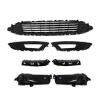 Front Bumper Cover+Upper Grille+Fog Light For Ford Focus 2015-2018 Plastic
