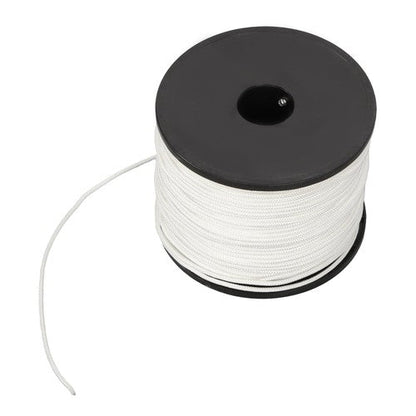 1/8 inch White Dacron Polyester Rope - 500 Foot Spool | Solid Braid