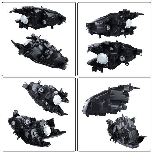 For Nissan Maxima 2009-2014 LH+RH Headlight Headlamps Clear w/Sport Pkg HID Type