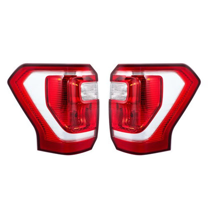 For Ford Expedition 2018-2021 Right+Left Side Halogen Type Clear&Red Tail Lights