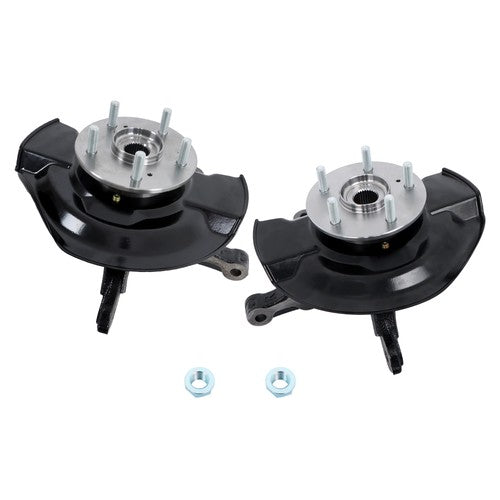 2× Steering Knuckle & Wheel Hub Bearing Assembly For Honda CR-V L4 2.4L 2007-09