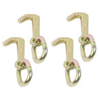 4 Pack 5/16 Inch G70 Mini J Hook Hook 5400 Lbs Working Load Limit Towing Hooks
