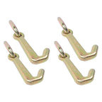 4 Pack 5/16 Inch G70 Mini J Hook Hook 5400 Lbs Working Load Limit Towing Hooks