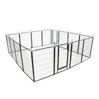 16 Panels 40 x 27 inch Dog Playpen Crate Fence Pet PlayPen Exercise Cage