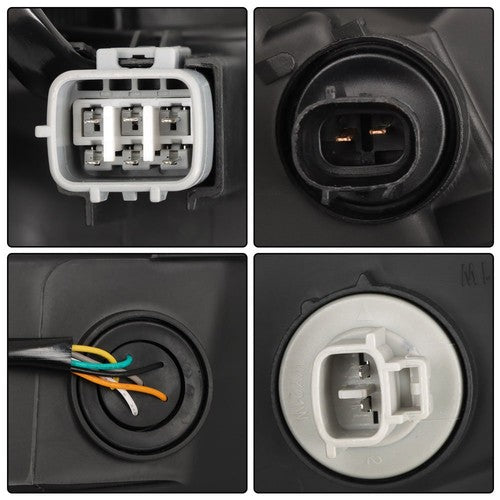 Headlight Assembly Projector For Toyota Corolla 2017-2019 Halogen Black Right