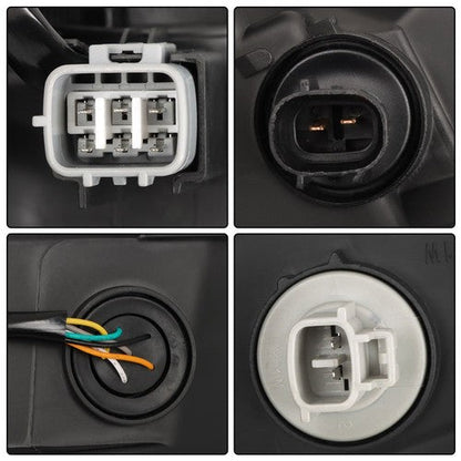 Headlight Assembly Projector For Toyota Corolla 2017-2019 Halogen Black Right