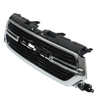 W/Chrome Grille Front Grill Glossy Black New For Dodge Ram 1500 2019 2020-2022