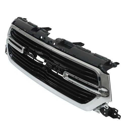 W/Chrome Grille Front Grill Glossy Black New For Dodge Ram 1500 2019 2020-2022