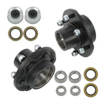 New 2 Sets 6-Lug 5.5" Trailer Wheel Hub Kits Fits For 6,000 lbs#42 Trailer Hubs