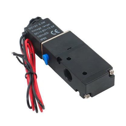 1/4" 3 Way 2 Position Directional Control Electric Solenoid Air Valve 12V DC HOT