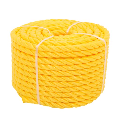 Orange Yellow 1/2in 100ft 3 Stranded Braided Rope for Boats, Dock, Marine Rope