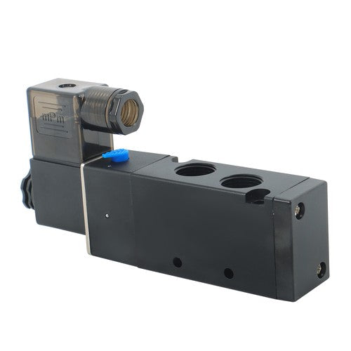 3/8'' 5 Port, 2 Position Pneumatic Solenoid Valve, 110V AC Coil, Air Return