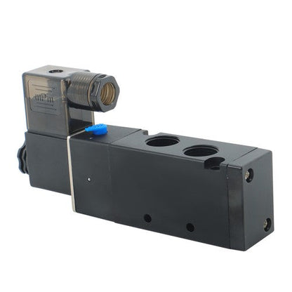 3/8'' 5 Port, 2 Position Pneumatic Solenoid Valve, 110V AC Coil, Air Return