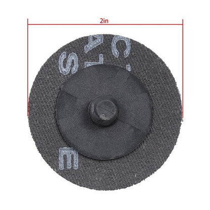 150 Pcs 2 Inch Torque Sanding Discs 60 Grit Roll Lock Die Grinder Sanding Discs