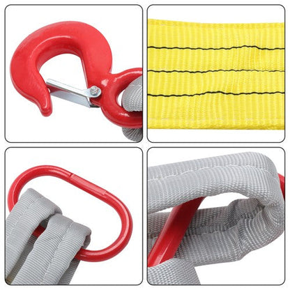 Lifting Slings Straps With Hooks 3.3Feet Two Leg Bridle Web Sling 4409 lbs