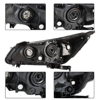 1PCS Passenger Headlight Assembly Fit For Honda Accord 2013-2015 Clear Halogen