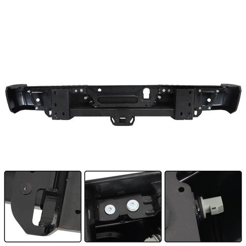Primered Rear Step Bumper Assembly For Ford F-150 2015-2020 w/ Park & Tow