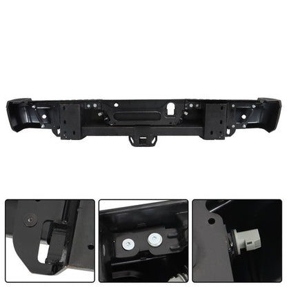 Primered Rear Step Bumper Assembly For Ford F-150 2015-2020 w/ Park & Tow