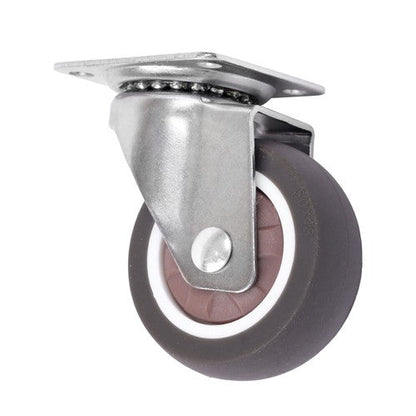 4 Piece 2 Inch Caster Wheels 360° Swivel Wheels (2 with Brake & 2 without brake)