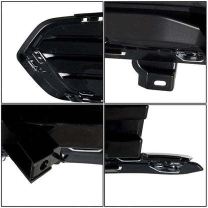 Front Fog Lamp Cover For Cadillac XT5 2017-2019 Black New Driver+Passenger Side