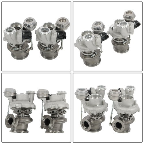 11657576985 2PCS Turbocharger for BMW 550i 650i 750i X5 X6 xDrive N63 4.4L V8