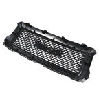 For GMC Sierra 1500 2014 2015 Front Hood Mesh Grill Glossy Black Plastic Durable
