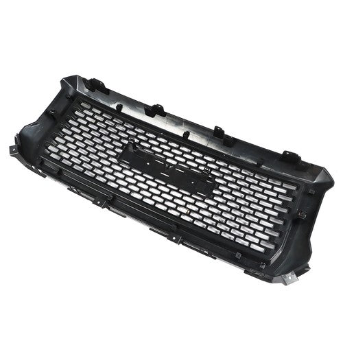 For GMC Sierra 1500 2014 2015 Front Hood Mesh Grill Glossy Black Plastic Durable